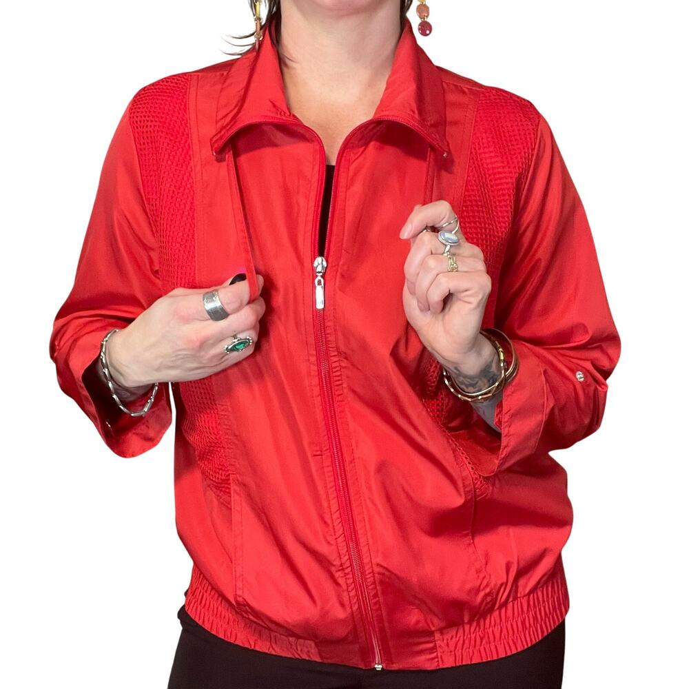 Vintage Red Jacket - Studio Works Sportswear - New With Tags Womens Petite Large